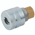 1/4" BSPP F SCHRADER SERIES 17 COUPLING - 1/4" BSP Parallel Female Coupling, Series 17, Schrader Standard Duty, Pneumatic Quick Release, Valved, Aluminium, Working Temperature -10Ãƒâ€šÃ‚Â°C to +80Ãƒâ€šÃ‚Â°C, Maximum Working Pressure 17 bar, ParkerAll i