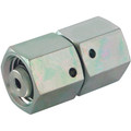 35/28MM OD STRAIGHT SWIVEL COUPLER (L) - 10mm Outside Diameter x 6mm Outside Diameter, Hydraulic DIN 2353 Compression Fitting, Light Duty, Adjustable Straight, Chromium Plated Steel, Maximum Working Pressure 500 bar, Danfoss WaltechAll images used are