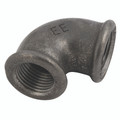 EQUAL 90 ELBOW F/F BSP 3"X3" BLACK - 1/4" BSP Parallel Female, Malleable Iron Pipe Fitting, Black, Equal 90° Elbow, Fig EQUAL 90 ELBOW F/F BSP 3"X3" BLACK - 1/4" BSP Parallel Female, Malleable Iron Pipe Fitting, Black, Equal 90° Elbow, Fig