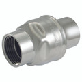 3/8" BSP 304L ST/ST CROMAX CHECK VALVE - 1" BSP Parallel, 304 Stainless Steel Cromax Spring Check Valve, Body Material 304 Stainless Steel, Seal Material Viton, Working Temperature -20Â°C to +150Â°C, Maximum Working Pressure 16 bar, HUK ValvesAll image