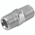 1.1/2" BSPT X 1.1/2" NPTF M/M ADAPTOR - 1/8" BSP Tapered Male x 1/4" NPTF Male, Hydraulic Adaptor Steel, Zinc Plated Mild Steel, Maximum Working Pressure 350 bar, Burnett & HillmanAll images used are for illustrative purposes only