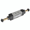 G1/8 5/2 SOL-SPRING + M2 - 1/8" BSP Parallel Female, 5/2 Function, Solenoid/Spring Self Feed Actuation, Solenoid Valve, Technopolymer, Working Temperature -5Ã‚Â° to +50Ã‚Â°C, Maximum Working Pressure 10 bar, PneumaxAll images used are for illustrative