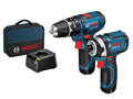 Bosch 06019A6979 Twin Pack 12V 2 x 2.0Ah Li-ion - This Bosch Twin Pack contains the following:</p>  1 x 12V GSB 12V-15 Professional Combi Drill has the shortest design in its class for optimum handling