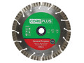 Coreplus GP230 General-Purpose Hybrid Turbo Diamond Blade 230mm - The CorePlus General-Purpose Diamond Blade utilises hybrid turbo technology (HTT), interspersed turbo segments provide the optimum balance between long life and fluid speed