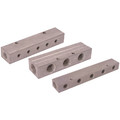 MANIFOLD 1/2" BSP X 2 X 3/8" BSP 4X2ROW - 1/2" BSP Parallel Inlet x 3/8" BSP Parallel Outlet x 1/2" BSP Parallel Female x 4 + 4 x 3/8" BSP Parallel Female, Manifold, Double Sided, Aluminium, Air ProAll images used are for illustrative purposes only