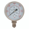1/4"BSPP 63MM BOTTOM DRY GAUGE 0-60PSI - 1/4" BSP Parallel Male, Stainless Steel Gauge, Bottom Connection, Dry Gauge, 63mm Dial Diameter, Working Pressure 0-60 psi, Working Pressure 0-4 bar, Air-ProAll images used are for illustrative purposes only