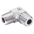 3/8" NPT MALE 316 ELBOW - 1/8" NPT Male, Instrumentation Pipe Fitting, Equal, 90Ã‚Â° Elbow, Stainless Steel, PanamAll images used are for illustrative purposes only