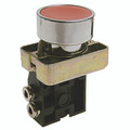 GRN PUSH BUTTON/SPRING LATERAL CONN. NC - 4mm Inlet, 3/2, Normally Closed Function, Push Button/Spring Return Actuation, Lateral Connection, Valve, Green, Working Temperature -5Ã‚Â°C to +50Ã‚Â°C, Maximum Working Pressure 10 bar, PneumaxAll images used