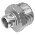 2"X1"        BSPT HEX REDU NIPPLE GALV - 1" BSP Tapered Male x 1/2" BSP Tapered Male, Malleable Iron Pipe Fitting, Galvanised, Reducing Hexagonal Nipple, Fig