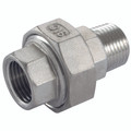 1.1/2"BSP/T FEM/MALE HEX UNION 316 - 1" BSP Tapered Male x 1" BSP Parallel Female, (2 Piece), Hexagon, Union, 150lb Tube & Pipe Fitting, 316 Stainless Steel, HaitimaAll images used are for illustrative purposes only