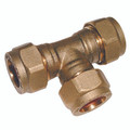 35MM OD EQUAL TEE BRASS - 15mm Outside Diameter, Metric Plumbing Compression Fitting, Equal, Tee Connector, Brass, Air-ProAll images used are for illustrative purposes only