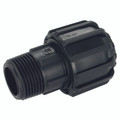 UT MALE ADAPTOR 15-22 (1/2") - 3/4" - 1/2" BSP Tapered Male x 15-22mm(1/2") Outside Diameter, Polyethylene Pipe Universal Transition Fitting, Stud, Polypropylene, Air-ProAll images used are for illustrative purposes only