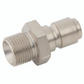 3/8' BSP MALE PLUG - 1/4" BSP Taper Male Plug, Series 33KA, Standard, Pneumatic Quick Release, Non Valved, Nickel Plated Steel, Working Temperature -20°C to +100°C, Maximum Working Pressure 35 bar, Parker RectusAll images used are for illustrativ 3/8' BSP MALE PLUG - 1/4" BSP Taper Male Plug, Series 33KA, Standard, Pneumatic Quick Release, Non Valved, Nickel Plated Steel, Working Temperature -20°C to +100°C, Maximum Working Pressure 35 bar, Parker RectusAll images used are for illustrativ