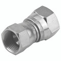 1" BSPP X 1.1/16" JIC F/F SWIVEL ADAP - 1/4" BSP Parallel Female x 7/16" JIC Female, Hydraulic Adaptor Steel, Swivel Female 60Ã‚Â° Cone x Swivel Female 37Ã‚Â° Cone, Zinc Plated Mild Steel, Maximum Working Pressure 310 bar, Burnett & HillmanAll images u