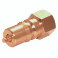 3/4" BSP FEM ISO-B PLUG BRASS - 1/8" BSP Parallel Female, Valved, Hydraulic Quick Release, Plug, ISO B Profile, Brass, Nitrile Seal, ISO 7241-1 B Standard, Working Temperature -25ï¿½C to +120ï¿½C, Maximum Working Pressure 200 bar, FT ProAll images used