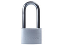 DEFENDER Aluminium Padlock Long Shackle 40mm - DEFENDER by SQUIRE Aluminium Padlocks have a hardened steel shackle, solid brass body, pin tumbler cylinder and are double locking