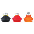 SINGLE-BELLOW CUP  40MM  SILICONE - 40mm Suction Area Diameter, IRHD of 60, Vmeca Suction Cup, VB Series, Nitrile Single Bellow Cup, Black, Working Temperature -20Â°C to +110Â°C, VmecaAll images used are for illustrative purposes only