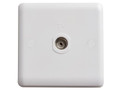 Deta Vimark Single Isolated Co-Axial Outlet - The Deta Vimark Single Isolated Co-Axial Outlet is made from durable, moulded plastic and has a smooth, curved profile