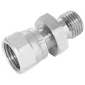 1" BSPP 60  CONEX1.7/16"SORFS M/F SWIV - 1/4" BSP Parallel Male x 9/16" SAE Female, Hydraulic Adaptor Steel, 60Ã‚Â° Cone x O-Ring Swivel Female, Zinc Plated Mild Steel, Maximum Working Pressure 289 bar, Burnett & HillmanAll images used are for illustra