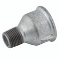 2"X 1.1/2    BSPT MALE/FEM SOCKET GALV - 2" BSP Tapered Male x 2" BSP Parallel Female, Malleable Iron Pipe Fitting, Galvanised, Reducing Socket, Fig