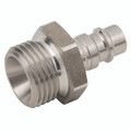 1/2" BSPP MALE PLUG  ST/ST 303 UNPLATED - 1/4" BSP Parallel Male Plug, Series 25KA, Stainless Steel, Pneumatic Quick Release, Non Valved, Stainless Steel, Working Temperature -15Ã‚Â°C to +200Ã‚Â°C, Maximum Working Pressure 35 bar, Parker RectusAll imag