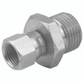 1" BSPP X 1.3/16" JIC M/F SWIV ADAPTOR - 1/8" BSP Parallel Male x 7/16" JIC Female, Hydraulic Adaptor Steel, 60° Cone x Swivel Female 37° Cone, Zinc Plated Mild Steel, Maximum Working Pressure 310 bar, Burnett & HillmanAll images used are for ill 1" BSPP X 1.3/16" JIC M/F SWIV ADAPTOR - 1/8" BSP Parallel Male x 7/16" JIC Female, Hydraulic Adaptor Steel, 60° Cone x Swivel Female 37° Cone, Zinc Plated Mild Steel, Maximum Working Pressure 310 bar, Burnett & HillmanAll images used are for ill