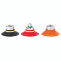 FLAT STYLE CUP W/CLEATS 40MM CONDUCTIVE - 40mm Suction Area Diameter, IRHD of 60, Vmeca Suction Cup, VFC Series, Nitrile Flat Suction Cup, Black, Working Temperature -20Â°C to +110Â°C, VmecaAll images used are for illustrative purposes only