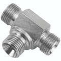 5/8" BSPP EQUAL MALE TEE FOR BOND/SEAL - 1/8" BSP Parallel Male, Hydraulic Adaptor Steel, for Bonded Seal 60° Cone, Tee, Zinc Plated Mild Steel, Maximum Working Pressure 350 bar, Burnett & HillmanAll images used are for illustrative purposes only 5/8" BSPP EQUAL MALE TEE FOR BOND/SEAL - 1/8" BSP Parallel Male, Hydraulic Adaptor Steel, for Bonded Seal 60° Cone, Tee, Zinc Plated Mild Steel, Maximum Working Pressure 350 bar, Burnett & HillmanAll images used are for illustrative purposes only