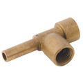 1/4" OD STEM RUN T (34034104) - 1/4" Tube Outside Diameter x 1/4" Stem Outside Diameter, Stem Run Tee Connector, Imperial, Brass Compression Fitting, ITMAll images used are for illustrative purposes only