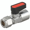 15MM X 1/2"BSP FEMALE MINI VALVE - 3/8" BSP Parallel Female x 12mm Outside Diameter, Ball Valve, Type 6340, Gas Mini, Brass, BS EN331 Standard, PTFE Seal, Working Temperature -20Â°C to +80Â°C, Maximum Working Pressure 20 bar, AignepAll images used are