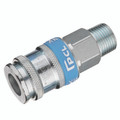 1/4" BSPT MALE COUPLER PCL XF SERIES - 1/4" BSP Tapered Male, Pneumatic Quick Release, Valved, Coupling, Series XF, Standard, Steel, Working Temperature -40°C to +100°C, Maximum Working Pressure 35 bar, PCLAll images used are for illust 1/4" BSPT MALE COUPLER PCL XF SERIES - 1/4" BSP Tapered Male, Pneumatic Quick Release, Valved, Coupling, Series XF, Standard, Steel, Working Temperature -40°C to +100°C, Maximum Working Pressure 35 bar, PCLAll images used are for illust