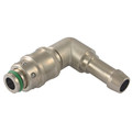 418 90° FEMALE SOCKET 10MM ID - Pneumatic Quick Release, Coupling, Series 410-510 DN8, Standard, To Suit Hose Inside Diameter 10mm, Brass Nickel Plated Body, Non Valved, Working Temperature 0Ã‚Â° to +200Ã‚Â°C, Maximum Working Pressure 15 bar, AignepAll