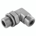 9/16"BSPX1/4"ORFS M/M 90  POS ELB - 9/16" BSP Parallel Male x 1/4" ORFS Male, Hydraulic Adaptor Steel, Positional Forged with O-Ring, 90Ã‚Â° Elbow, Zinc Plated Mild Steel, Maximum Working Pressure 289 bar, Burnett & HillmanAll images used are for illus