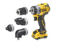 Dewalt DCD703L2T XR BL Multi-head Drill Driver 12V 2 x 3.0Ah Li-ion - The DEWALT DCD703L2T XR Multi-head Drill Driver has a brushless motor for efficient performance and run time