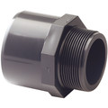 63MM X 75MM X 21/2" UPVC MALE BSP - 3" BSP Parallel Male x 110mm Inside Diameter x 125mm Outside Diameter, UPVC Metric Pipe System, Stud, Working Temperature +20Ã‚Â°C to +60Ã‚Â°C, Maximum Working Pressure 12 bar, ComerAll images used are for illustrati