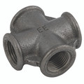 1"    BSP FEM EQUAL CROSS BLACK 180 - 3/8" BSP Parallel Female, Malleable Iron Pipe Fitting, Black, Equal Cross, Fig 1"    BSP FEM EQUAL CROSS BLACK 180 - 3/8" BSP Parallel Female, Malleable Iron Pipe Fitting, Black, Equal Cross, Fig