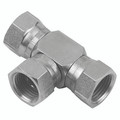 3/8" BSPP FEM SWIVEL EQUAL TEE 60 CONE - 1/8" BSP Parallel Female, Hydraulic Adaptor Steel, Swivel Female 60° Cone, Tee, Zinc Plated Mild Steel, Maximum Working Pressure 350 bar, Burnett & HillmanAll images used are for illustrative purposes only 3/8" BSPP FEM SWIVEL EQUAL TEE 60 CONE - 1/8" BSP Parallel Female, Hydraulic Adaptor Steel, Swivel Female 60° Cone, Tee, Zinc Plated Mild Steel, Maximum Working Pressure 350 bar, Burnett & HillmanAll images used are for illustrative purposes only