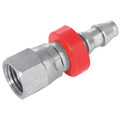 1.1/16" JIC FEM X 3/4" PUSH-IN STRAIGHT - 7/16" JIC Female, Hydraulic Push Style Fitting, 37Â° Cone x Hose Tail, to Suit 1/4" Hose Inside Diameter, Zinc Plated Mild Steel, Maximum Working Pressure 310 bar, Burnett & HillmanAll images used are for illus