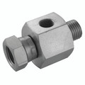 1/4" BSPP X SWIV M/F 1/8"BSP TEST POINT - 1/8" BSP Parallel Male x 1/8" BSP Parallel Female, Hydraulic Adaptor Steel, Male x Swivel Female, 1/8" BSP Parallel, Test Point, Zinc Plated Mild Steel, Maximum Working Pressure 350 bar, Burnett & HillmanAll im