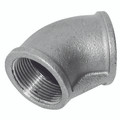 1/2"  BSPT FEM 45 ELBOW FIG155 GALV - 1" BSP Tapered Female, Malleable Iron Pipe Fitting, Galvanised, Equal 45Ã‚Â° Elbow, Fig