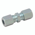 6MM UNION STEEL LUB SYSTEM - 4mm Outside Diameter, Union, Lubrication Compression Fitting, Type LL, Zinc Plated Steel, Maximum Working Pressure 100 barAll images used are for illustrative purposes only