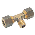 12mm x 3/8 BSPP MALE CENTRE TEE - 3/8" BSP Tapered Male x 8mm Outside Diameter, Metric Brass Compression Fitting, Stud Branch Tee, AignepAll images used are for illustrative purposes only