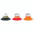 FLAT STYLE CUP W/CLEATS  30MM  SILICONE - 30mm Suction Area Diameter, IRHD of 60, Vmeca Suction Cup, VFC Series, Nitrile Flat Suction Cup, Black, Working Temperature -20Â°C to +110Â°C, VmecaAll images used are for illustrative purposes only