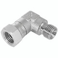 3/4" BSP M/F 90° ELBOW - 1/4" BSP Parallel Male x 1/4" BSP Parallel Female, Hydraulic Adaptor Steel, Male x Swivel Female Forged 60Ã‚Â°Ã‰Æ’one, 90Ã‚Â° Compact Elbow, Zinc Plated Mild Steel, Maximum Working Pressure 450 bar, Burnett & HillmanAll images