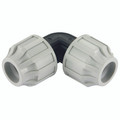 25MM  OD EQUAL ELBOW 90DEG POLYPIPE - 16mm Outside Diameter, Compression Fitting for Polyethylene Pipe, Equal, 90Ã‚Â° Elbow Connector, Polypropylene, Maximum Working Temperature +80Ã‚Â°C, Air-ProAll images used are for illustrative purposes only