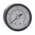 0-200PSI 50MM STEEL GAUGE 1/8" BSPT BACK - 1/8" BSP Tapered Male, Steel Case, Centre Back Connection, 50mm Diameter, Dry Gauge, 50mm Dial Diameter, Working Pressure  0-15 psi, Working Pressure 0-1 bar, Air-ProAll images used are for illustrative purpos