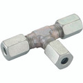 06MM OD EQUAL TEE STEEL (L) - 10mm Outside Diameter, Hydraulic DIN 2353 Compression Fitting, Light Duty, Tee, Chromium Plated Steel, Maximum Working Pressure 500 bar, Danfoss WaltechAll images used are for illustrative purposes only