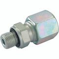 08MM OD X 3/8  BSP MALE STUD (S) FORM E - 1/2" BSP Parallel Male x 10mm Outside Diameter, Hydraulic DIN 2353 Compression Fitting, Form E, Heavy Duty, Stud Coupling, Chromium Plated Steel, Maximum Working Pressure 800 bar, Danfoss WaltechAll images used