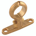 54MM OD PIPE CLIP WALL MOUNT BRASS - 15mm Outside Diameter, Screw to Wall, Metric Pipe Clip, Brass, C-CureAll images used are for illustrative purposes only
