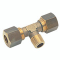 8mm x 3/8 BSP MALE CENTRE TEE - 3/8" BSP Tapered Male x 8mm Outside Diameter, Metric Brass Compression Fitting, Stud Branch Tee, AignepAll images used are for illustrative purposes only